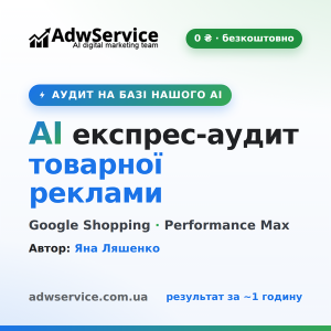Бесплатный AI экспресс-аудит Google Shopping / Performance Max