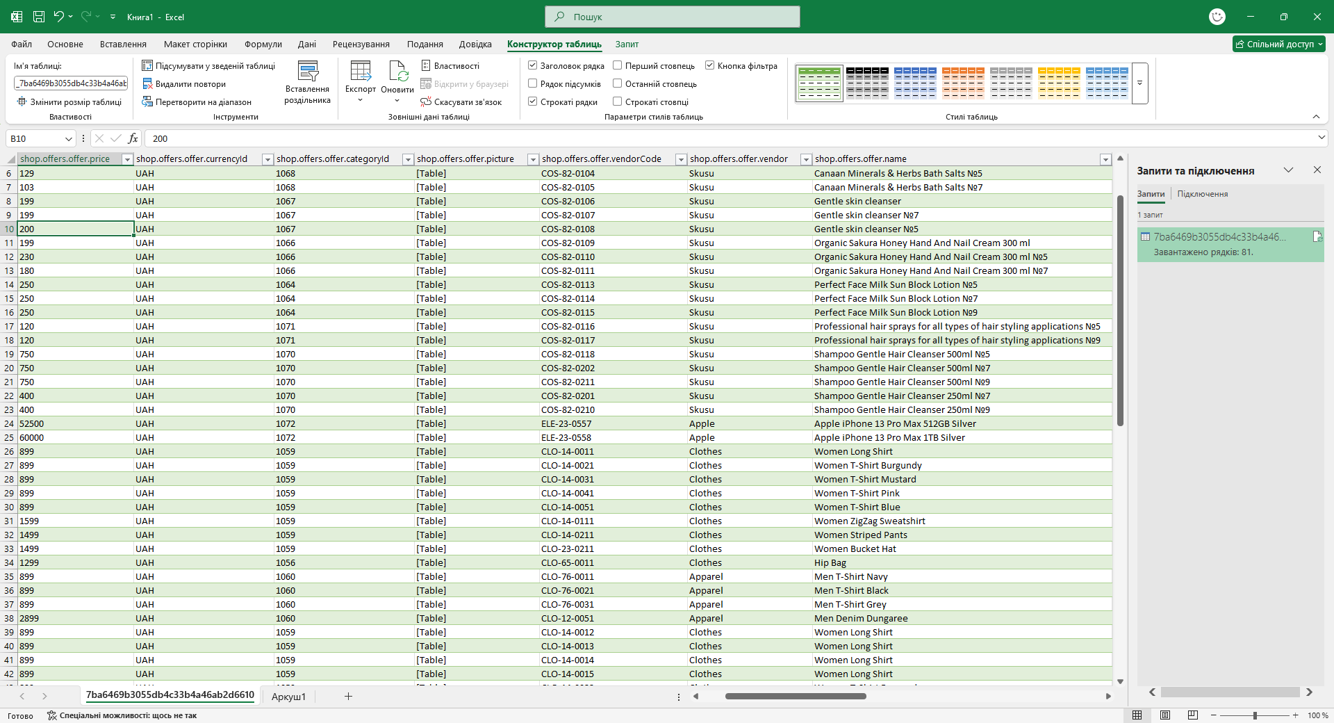 Як конвертувати XML-файл в Excel